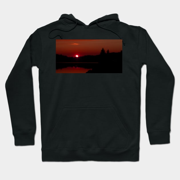 Sunset on Algonquin Park Hoodie by Jim Cumming